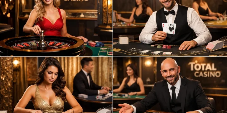 Jogo com dealers ao vivo no casino Total: características e tipos de jogos - 1